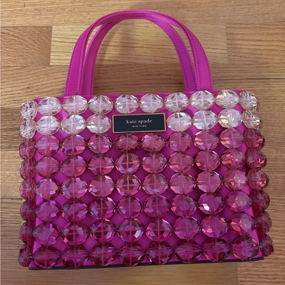 Kate Spade Sam Icon Candy Beaded Satin Tote